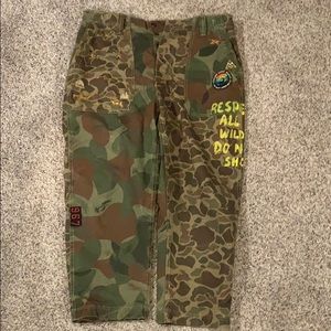 rrl camo cotton surplus cargo pant